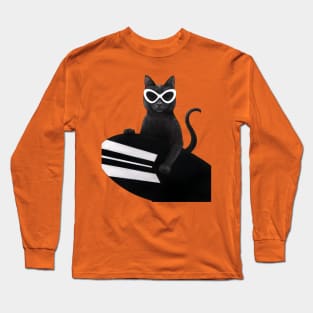 Cat surfer Long Sleeve T-Shirt